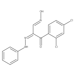 3-(2,4-Dichlorophenyl)-3-oxo-2-(2-phenylhydrazono)propanal oxime Structure