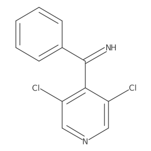 3,5-Dichloro-I+/--phenyl-4-pyridinemethanimine Structure