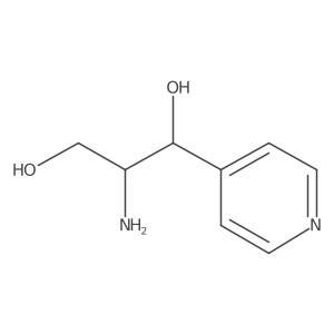 2-Amino-1-(pyridin-4-yl)propane-1,3-diol结构式