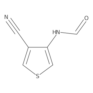 N-(4-Cyano-3-thienyl)formamide结构式