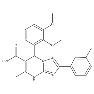 7-(2,3-Dimethoxyphenyl)-5-methyl-2-(m-tolyl)-4,7-dihydro-[1,2,4]triazolo[1,5-a]pyrimidine-6-carboxamide Structure