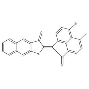 2-(6-Bromo-5-chloro-2-oxo-1(2H)-acenaphthylenylidene)naphtho[2,3-b]thiophen-3(2H)-one结构式