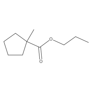 Propyl 1-methylcyclopentanecarboxylate Structure