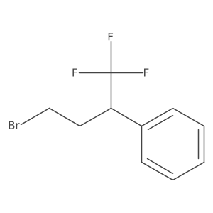 (4-Bromo-1,1,1-trifluorobutan-2-yl)benzene Structure