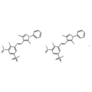 Chromate(3-a)a, bis[3-a[(4,a5-adihydro-a3-amethyl-a5-aoxo-a1-aphenyl-a1H-apyrazol-a4-ayl)aazo]a-a4-ahydroxy-a5-anitrobenzenesulfonatao(3-a)a]a- Structure