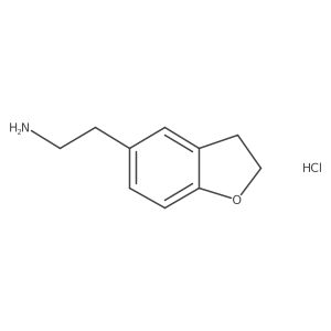 2-(2,3-Dihydro-1-benzofuran-5-yl)ethan-1-amine hydrochloride结构式