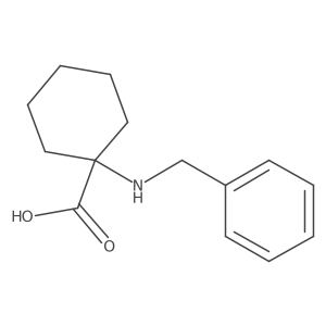 1-(Benzylamino)cyclohexanecarboxylic acid结构式