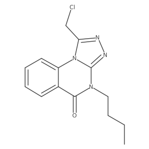 4-Butyl-1-(chloromethyl)[1,2,4]triazolo[4,3-a]quinazolin-5(4H)-one Structure