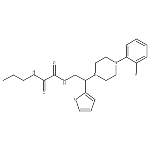 N1-(2-(4-(2-fluorophenyl)piperazin-1-yl)-2-(furan-2-yl)ethyl)-N2-propyloxalamide Structure