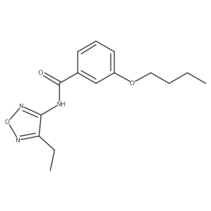 3-butoxy-N-(4-ethyl-1,2,5-oxadiazol-3-yl)benzamide Structure