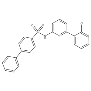 N-[6-(2-Chlorophenyl)-2-pyridinyl][1,1a(2)-biphenyl]-4-sulfonamide Structure