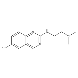 6-bromo-N-(2-(dimethylamino)ethyl)quinazolin-2-amine结构式