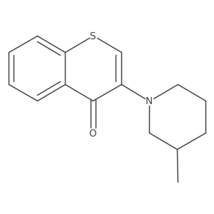 3-(3-methyl-1-piperidyl)thiochromen-4-one结构式