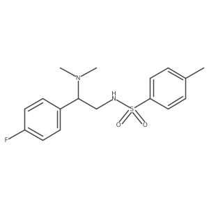 N-(2-(dimethylamino)-2-(4-fluorophenyl)ethyl)-4-methylbenzenesulfonamide结构式