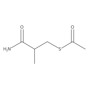 3-(Acetylsulfanyl)-2-methylpropanamide结构式