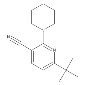 6-tert-Butyl-2-piperidin-1-ylnicotinonitrile Structure