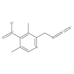 2-(Azidomethyl)-3,5-dimethyl-4-nitropyridine Structure