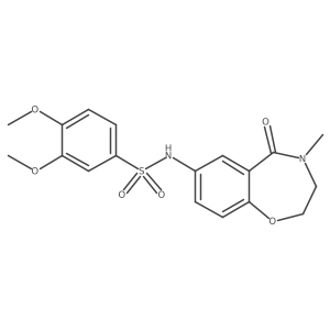 3,4-dimethoxy-N-(4-methyl-5-oxo-2,3,4,5-tetrahydrobenzo[f][1,4]oxazepin-7-yl)benzenesulfonamide Structure