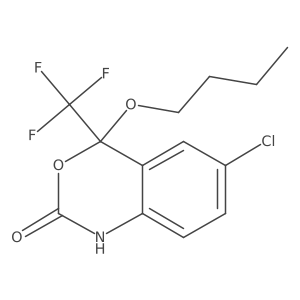 (4S)-4-Butoxy-6-chloro-1,4-dihydro-4-(trifluoromethyl)-2H-3,1-benzoxazin-2-one Structure