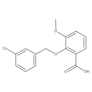 2-[(3-Chlorobenzyl)oxy]-3-methoxybenzoic acid Structure