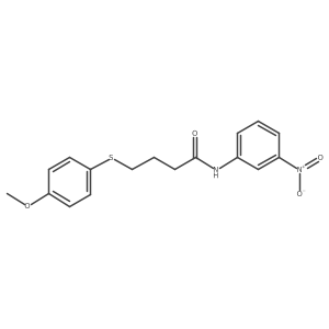 4-((4-methoxyphenyl)thio)-N-(3-nitrophenyl)butanamide Structure
