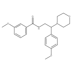 3-methoxy-N-[2-(4-methoxyphenyl)-2-(morpholin-4-yl)ethyl]benzamide结构式