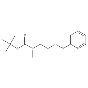 tert-butyl N-methyl-N-[2-(pyridin-2-yldisulfanyl)ethyl]carbamate Structure