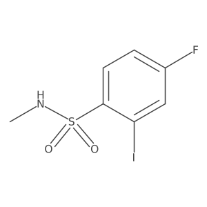 4-Fluoro-2-iodo-n-methylbenzene-1-sulfonamide Structure