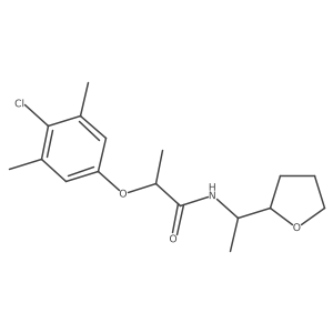 2-(4-chloro-3,5-dimethylphenoxy)-N-[1-(tetrahydrofuran-2-yl)ethyl]propanamide Structure