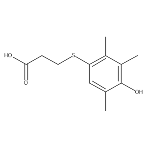 Propanoic acid, 3-[(4-hydroxy-2,3,5-trimethylphenyl)thio]-结构式