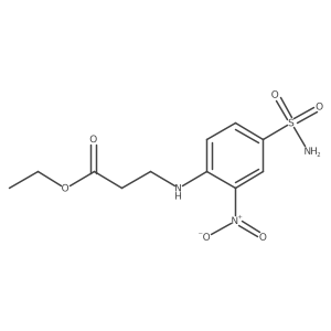 Ethyl 3-((2-nitro-4-sulfamoylphenyl)amino)propanoate Structure