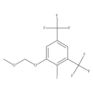 2-Iodo-1-(methoxymethoxy)-3,5-bis(trifluoromethyl)-benzene Structure