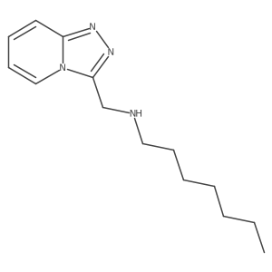 N-Heptyl-1,2,4-triazolo[4,3-a]pyridine-3-methanamine结构式