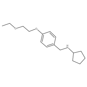 N-[4-(2-Ethoxyethoxy)benzyl]cyclopentanamine Structure
