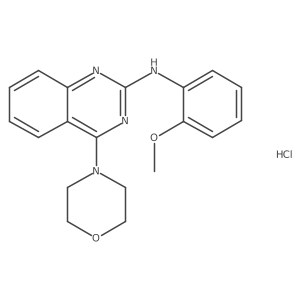 N-(2-methoxyphenyl)-4-morpholinoquinazolin-2-amine hydrochloride Structure