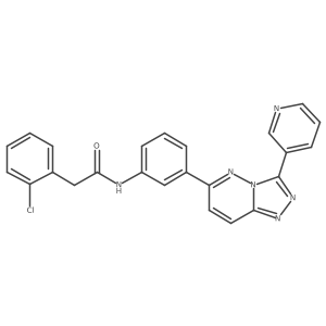 2-(2-chlorophenyl)-N-{3-[3-(pyridin-3-yl)-[1,2,4]triazolo[4,3-b]pyridazin-6-yl]phenyl}acetamide结构式