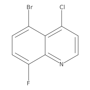 5-Bromo-4-chloro-8-fluoroquinoline结构式