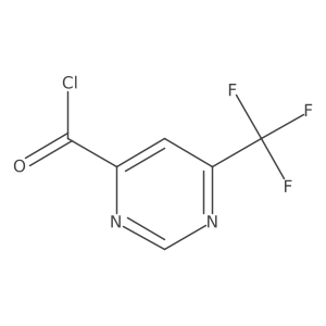 O=C(Cl)c1cc(C(F)(F)F)ncn1结构式