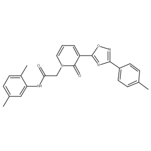 N-(2,5-dimethylphenyl)-2-[3-[3-(4-methylphenyl)-1,2,4-oxadiazol-5-yl]-2-oxopyridin-1(2H)-yl]acetamide Structure