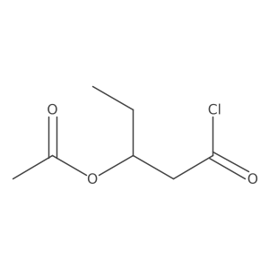 1-Chloro-1-oxopentan-3-yl acetate结构式