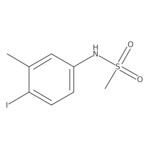 N-(4-iodo-3-methylphenyl)methanesulfonamide结构式