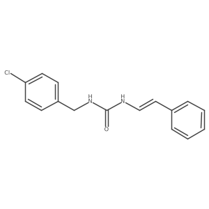 N-(4-chlorobenzyl)-N'-styrylurea结构式