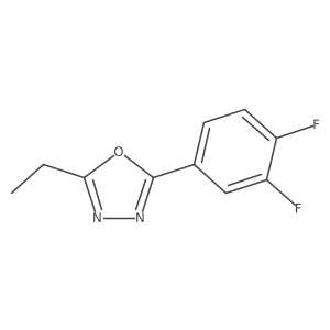 2-(3,4-Difluorophenyl)-5-ethyl-1,3,4-oxadiazole Structure