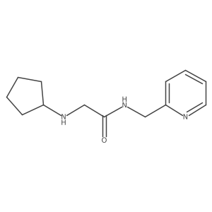 2-(Cyclopentylamino)-N-(2-pyridinylmethyl)acetamide结构式