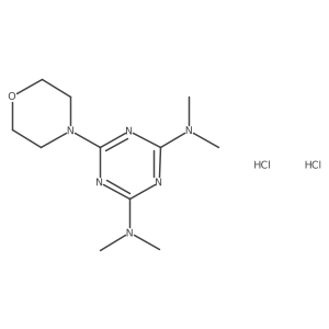 N2,N2,N4,N4-tetramethyl-6-morpholino-1,3,5-triazine-2,4-diamine dihydrochloride Structure