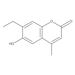 7-Ethyl-6-hydroxy-4-methyl-2H-1-benzopyran-2-one Structure