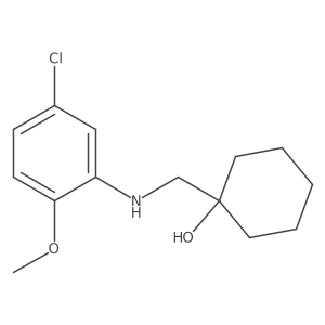 1-{[(5-Chloro-2-methoxyphenyl)amino]methyl}cyclohexan-1-ol结构式