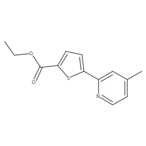 Ethyl 5-(4-Methylpyridin-2-yl)thiophene-2-carboxylate Structure