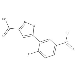 5-(2-Fluoro-5-nitrophenyl)-1,2-oxazole-3-carboxylic acid Structure