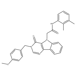 N-(2,3-dimethylphenyl)-2-(3-(4-methoxybenzyl)-4-oxo-3H-pyrimido[5,4-b]indol-5(4H)-yl)acetamide Structure